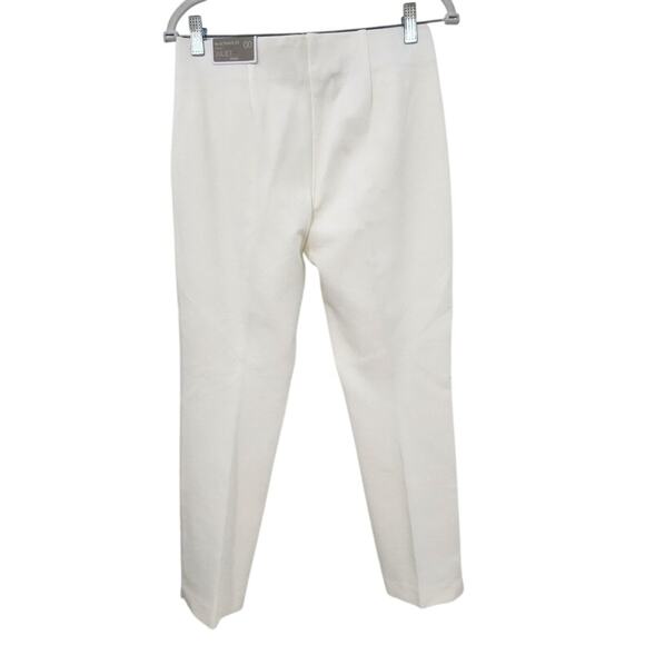New NWT Chico's The Juliet Ankle Pants Basic In Ecru Size 00 Whit Cream Casual 2 - Picture 2 of 11